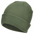 Шапка Акрилова Тонкої В'язки Beanie Cap, Olive - зображення 1