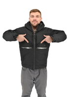 Тактична куртка Eagle зимова з підкладкою Omni-Heat та силіконовим утеплювачем Black 3XL (AW010774) - зображення 8