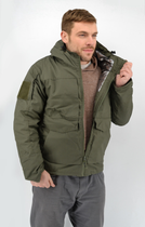 Тактична куртка Eagle зимова з підкладкою Omni-Heat та силіконовим утеплювачем Green 3XL (AW010783) - зображення 8