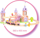 Ігровий набір Brio Disney Замок принцес з дерев'яною залізницею (7312350333121) - зображення 6