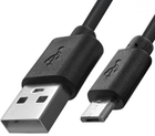 Kabel Qoltec USB Type-A - micro-USB M/M 1 m bulk Black - obraz 1