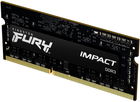 Оперативна пам'ять Kingston Fury SODIMM DDR3L-1866 4096 MB PC3-14900 Impact Black (KF318LS11IB/4) - зображення 1