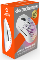 Mysz SteelSeries Aerox 3 Wireless Snow (5707119043298) - obraz 6