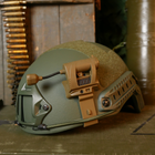 Фонарик на шлем с креплением MPLS CHARGE CR123A Койот - изображение 11