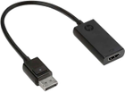 Adapter HP DisplayPort - HDMI Black (191628449194) - obraz 1
