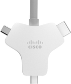 Адаптер Cisco USB Type-C - HDMI/mini-DP Grey (CAB-HDMI-MUL4K-9M) - зображення 1