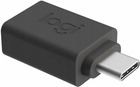 Adapter Logitech USB Type-C - USB Type-A Black (956-000005) - obraz 1