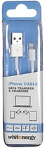 Kabel Whitenergy USB Type-A - Lighting 2 m White (5908214367320) - obraz 3