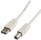 Kabel Value USB Type-A - USB Type-B 0.8 m Beige (7611990197705) - obraz 1