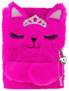 Pamiętnik na kłódkę Tinka Plush Diary with Lock Princess Cat (7036578021386) - obraz 1