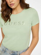 Koszulka damska bawełniana Guess Q3OI04KAK91-G8E7 S Zielona (7622078136240) - obraz 4