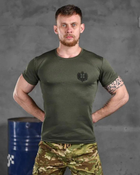 Тактична чоловіча футболка Вірний назавжди потовідвідна M олива (85503) - зображення 1