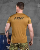 Тактическая мужская футболка ARMY потоотводящая M койот (85516) - изображение 3