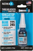Герметик фіксатор різьблення (Nowax) 245 синій 10мол. NX21139
