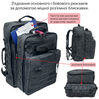 Тактичний медичний рюкзак DERBY RBM-6 чорний - зображення 3