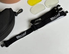 Тактические очки - маска Tactic защитные очки со сменными линзами с боксом Черный (Daisy x7) - изображение 7