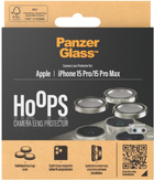 Szkło hartowane PanzerGlass Hoops Camera Lens Protector do Apple iPhone 15 Pro / 15 Pro Max Natural Metal (5711724011955) - obraz 4