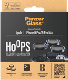 Szkło hartowane PanzerGlass Hoops Camera Lens Protector do Apple iPhone 15 Pro / 15 Pro Max Blue Metal (5711724011962) - obraz 4