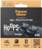 Szkło hartowane PanzerGlass Hoops Camera Lens Protector do Apple iPhone 15 Pro / 15 Pro Max Blue Titanium (5711724011993) - obraz 4