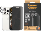 Zestaw PanzerGlass Privacy 3-in-1 Pack do Apple iPhone 15 Pro etui + szkło hartowane + szkło do obiektywów (B1173+P2810) - obraz 2