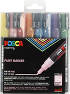 Zestaw markerów Posca PC 3M Glitter Colours 8 szt (3296280034140) - obraz 1