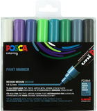 Набір маркерів Posca PC 5M Medium Tip Cool Colors 8 шт (3296280033440) - зображення 1