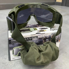 Тактическая маска ATTACK + 2 сменные линзы олива (242650) - изображение 6
