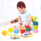 Zestaw zabawek sensorycznych Ludi Baby 15 elementów (3550833300541) - obraz 4