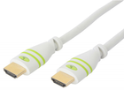 Kabel TECHly HDMI 1.4 Ethernet M/M 1 m Biały (8057685306905) - obraz 1