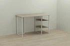 Комп'ютерний стіл Ferrum-decor Кевін 75x120x60 білий ДСП Дуб Сонома 16мм