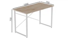 Компьютерный стол Ferrum-decor Дейв 75x100x70 белый ДСП Дуб Сан-Марино 32мм