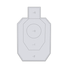 Мішень IDPA №34 силует міні 220х380 мм біла Gerts - изображение 1