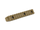 Планка Пикатинни КРУК CRC 9008 Coyote Tan на 12 слотов с креплением M-Lok - изображение 1