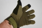Перчатки тактические с пальцами на искусственном меху 9020_XL_Olive - изображение 5