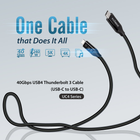 Kabel Edimax USB 4 Type-C Thunderbolt 3 2 m Czarny (IKUML2W1) - obraz 4