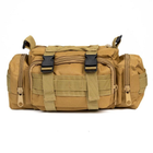 Сумка - подсумок поясная Tactical военная, сумка нагрудная с ремнем на плечо 5 LU-630 литров кордура KordMart (TL271195ws42295) - изображение 9