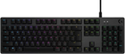 Клавіатура дротова Logitech G512 Carbon Lightsync RGB GX Brown USB UA Black (920-009352) - зображення 2