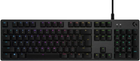 Klawiatura przewodowa Logitech G512 Carbon Lightsync RGB GX Brown USB Black (920-009352)