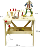 Drewniany warsztat mechanika Malowany Las z narzędziami i klockami (6980286023693) - obraz 3