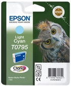 Картридж Epson Stylus Photo 1400 Light Cyan (C13T07954010) - зображення 2