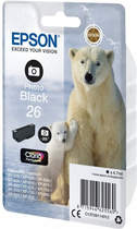 Tusz Epson 26 Photo Black (C13T26114012) - obraz 1