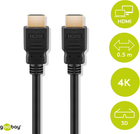 Kabel Goobay High Speed ​​z Ethernetem HDMI - HDMI 0.5 m Czarny (4040849691225) - obraz 2