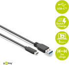 Kabel USB-C na USB A 3.0 Goobay 71221 2 m Czarny (4040849712210) - obraz 2