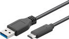 Кабель Goobay Super Speed ​​USB-C na USB A 3.0 3 m Black (4040849731419) - зображення 1