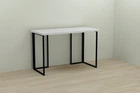 Комп'ютерний стіл Ferrum-decor Ханна 76x140x60 чорний ДСП Біле 32мм