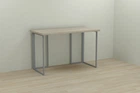 Комп'ютерний стіл Ferrum-decor Ханна 75x140x60 сірий ДСП Дуб Сонома 32мм