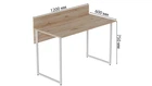 Комп'ютерний стіл Ferrum-decor Скай 75x120x60 білий ДСП Дуб Сан-Маріно 32мм