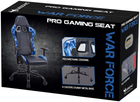 Fotel gamingowy Subsonic Gaming Pro War force czarno-niebieski (3701221701710) - obraz 8