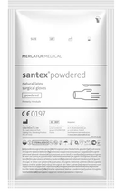 Рукавички хірургічні латексні Mercator Medical Santex Powdered 6.5 Кремові 1 пара (00-00000166) - зображення 1