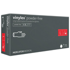 Рукавички вінілові Mercator Medical Vinylex Powder-Free L Прозорі 100 шт (00-00000063) - изображение 1
